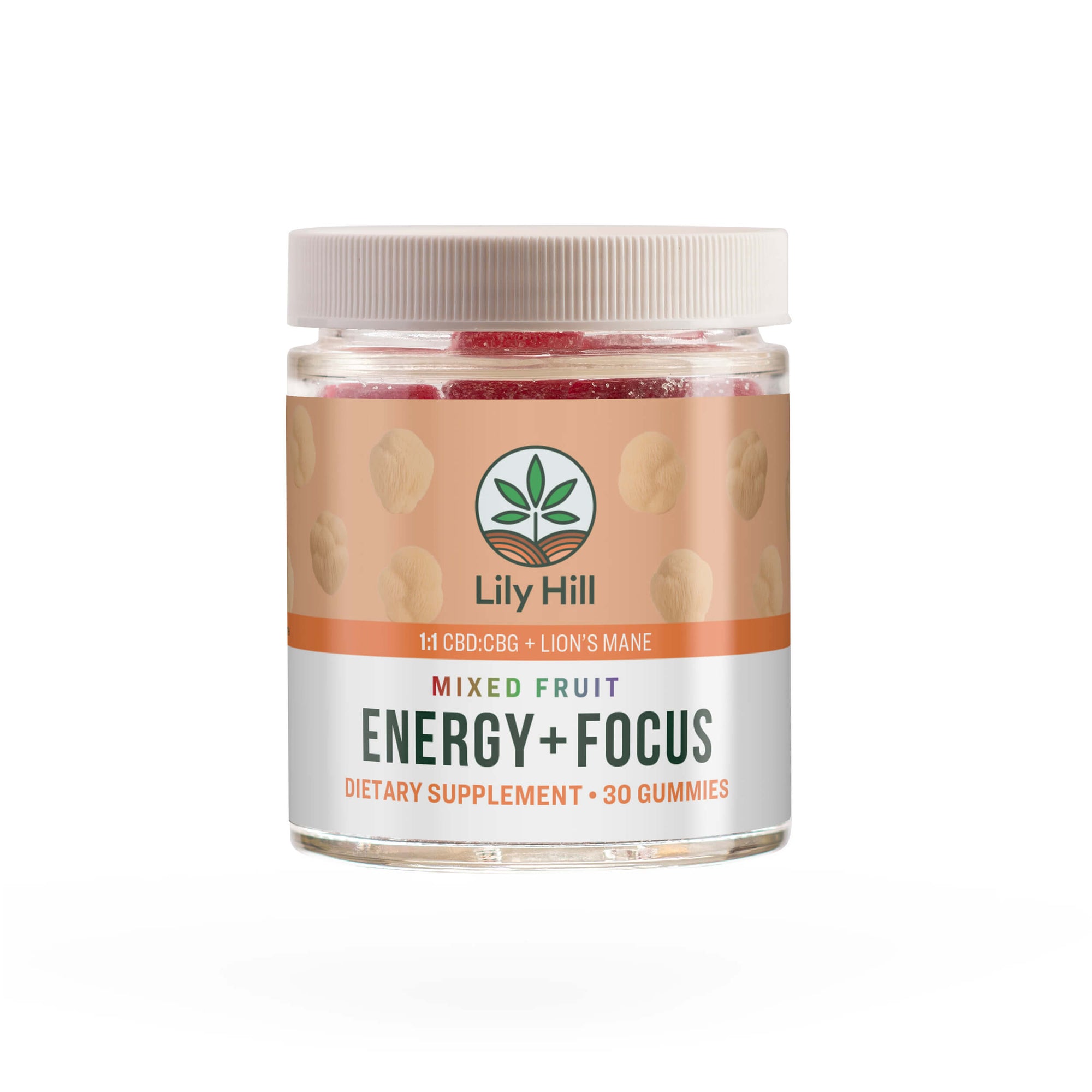 Energy + Focus CBD:CBG Lion's Mane Mushroom Gummies