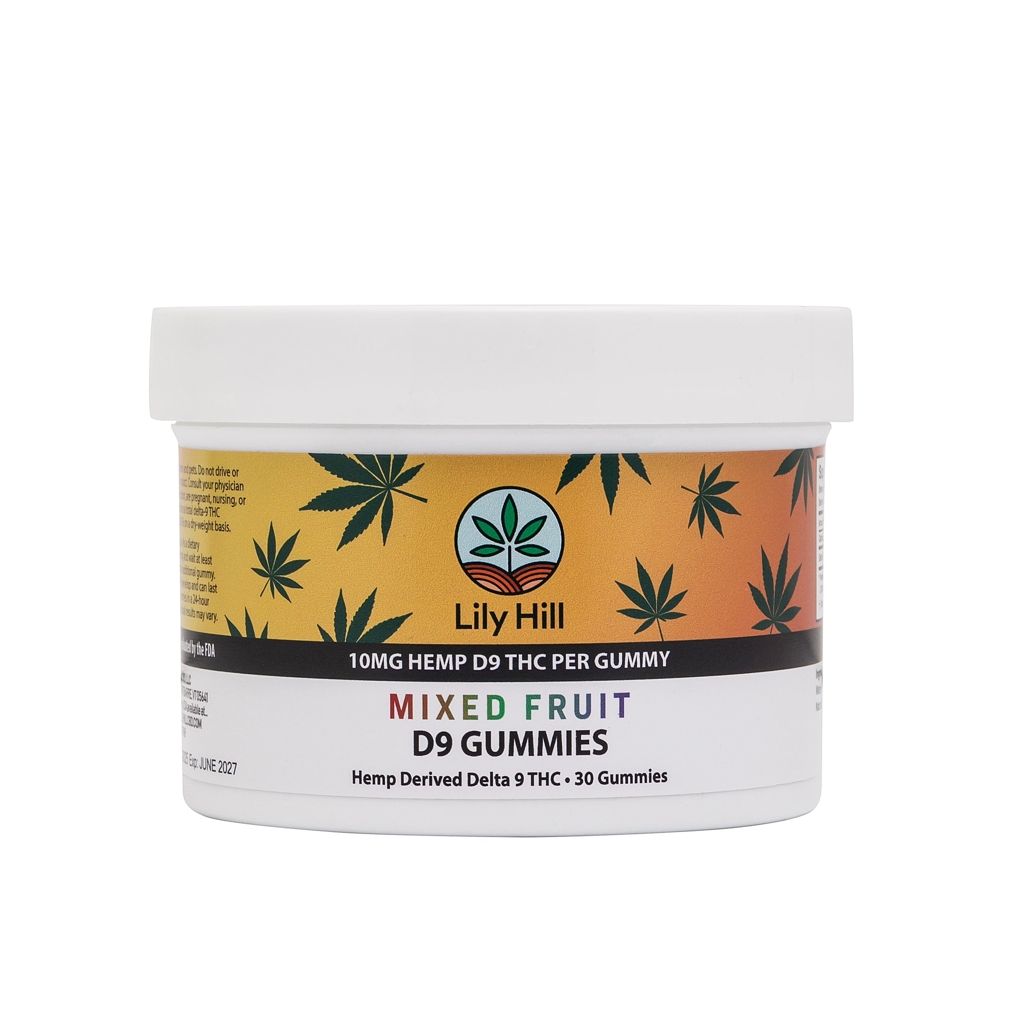 Hemp-Derived Delta-9 THC Mixed Fruit Gummies – 10mg (30 Count)